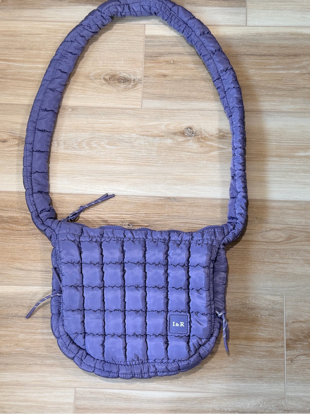 Iris & Rainbow Quilted Puffer Shoulder Nylon Tote/Crossbody